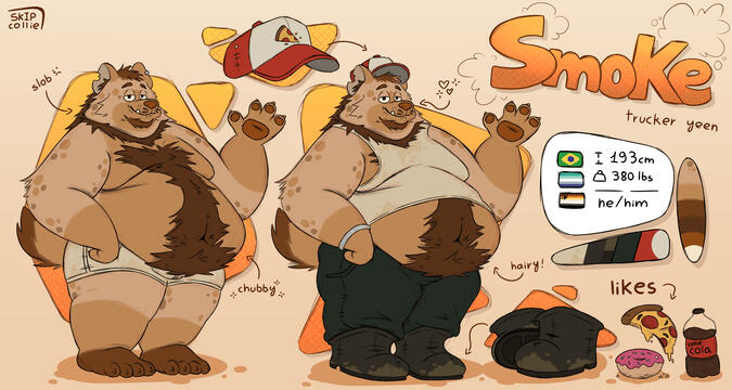 Reference Sheet for Smoke Character reference sheet for a character named "Smoke"