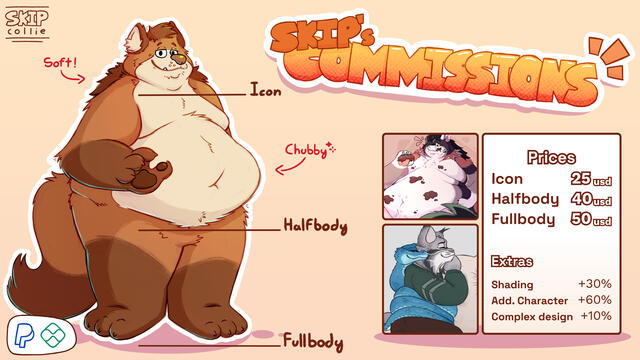 Commission Price Sheet Sheet with examples and prices for my commissions