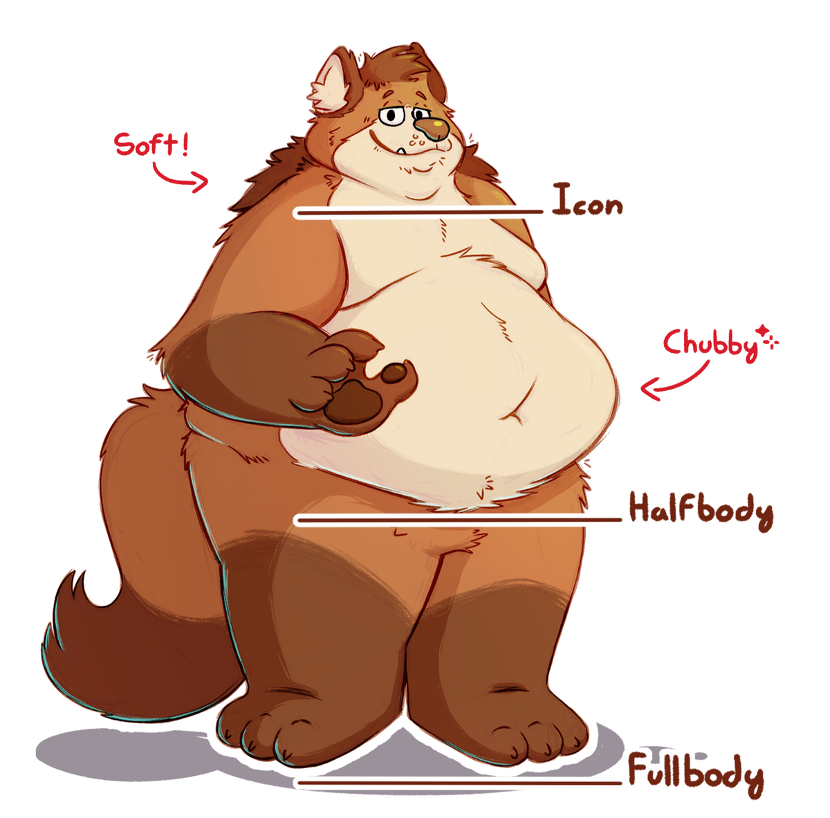 Example of an Icon, halfbody and fullbody